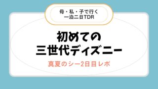 3世代ディズニーは大変?|真夏のディズニーシー2日目体験レポ